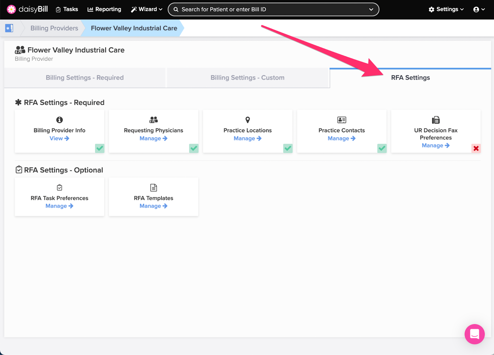 NCPDP RFA Templates DaisyBill