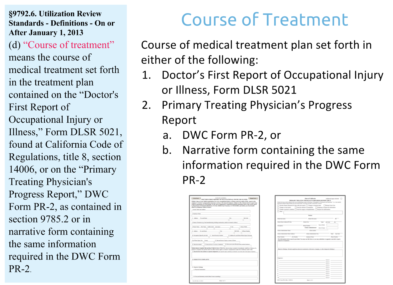 Course of Treatment RFA