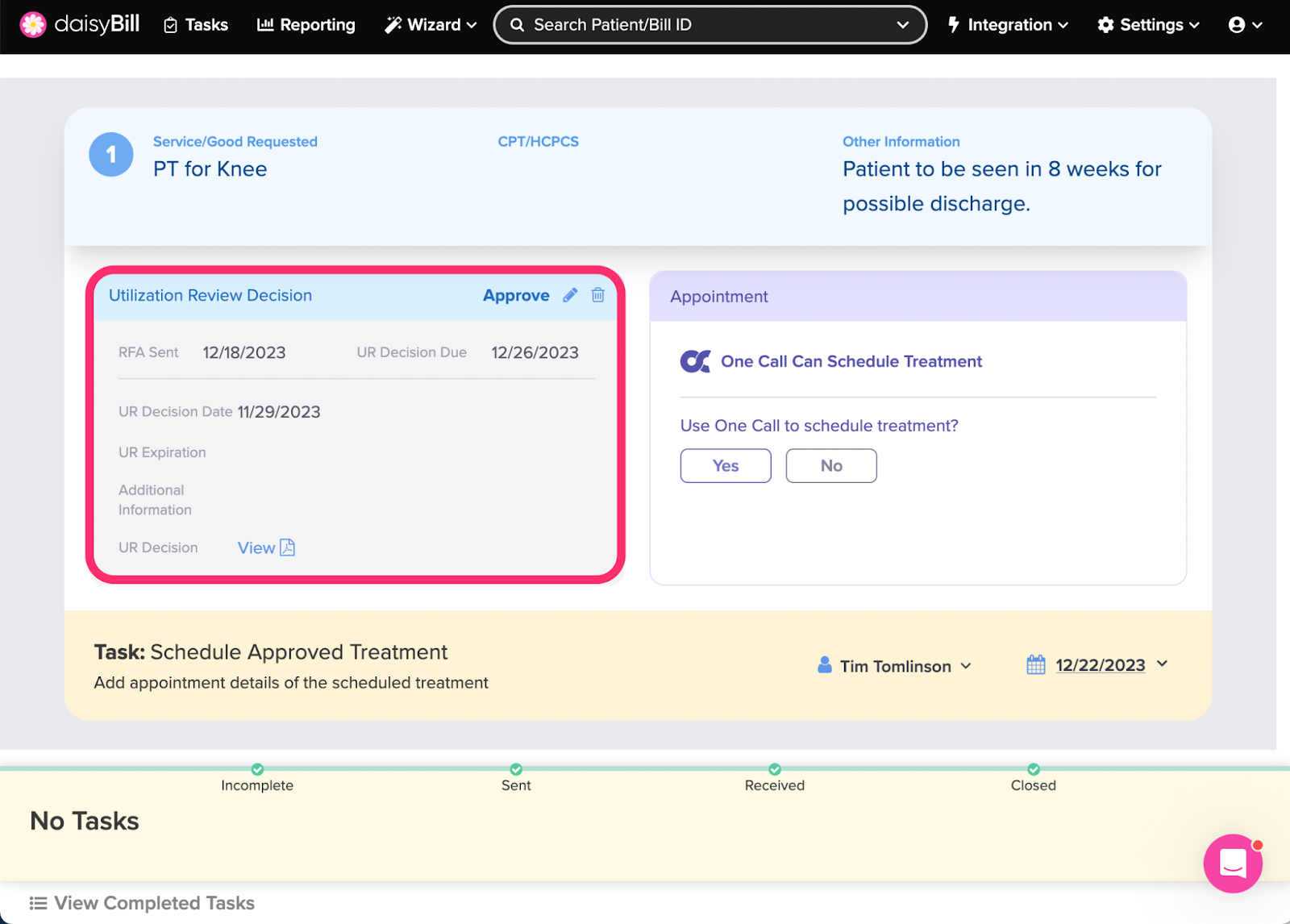 RFA Page Explained | daisyBill