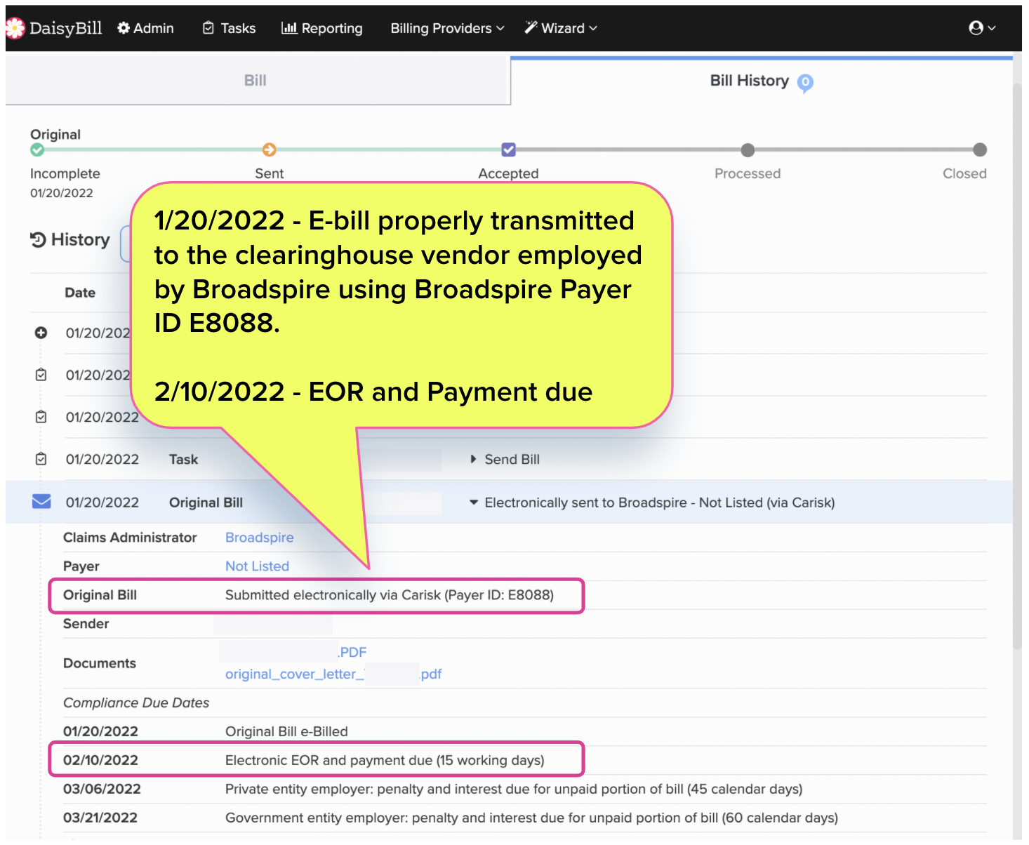 Broadspire's False & Misleading eBilling Claims daisyBill