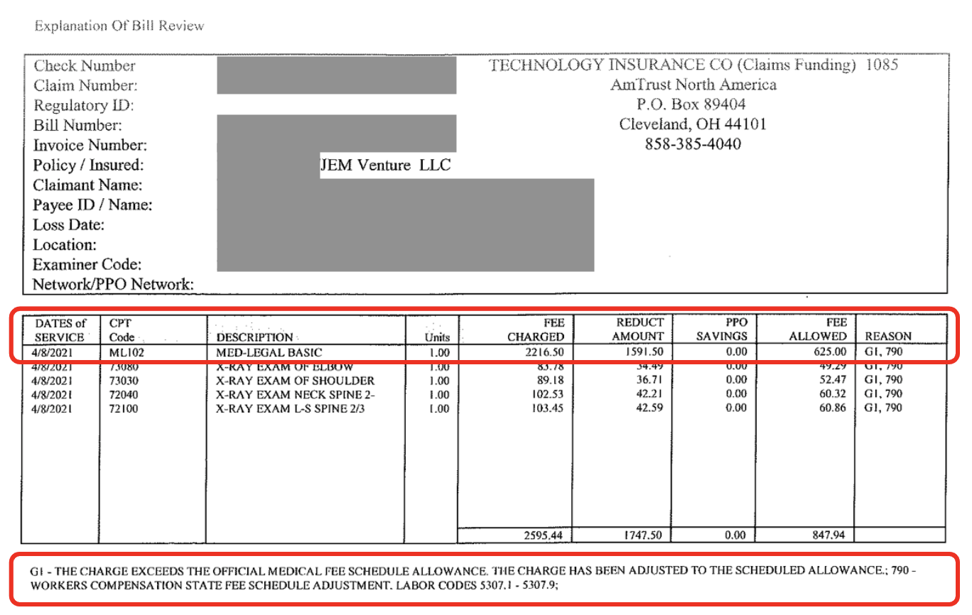 ML201 AmTrust North America Grade F daisyBill