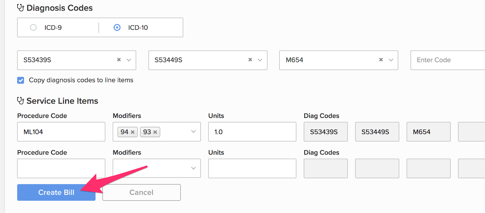 Multiple Modifiers for a Procedure Code | daisyBill