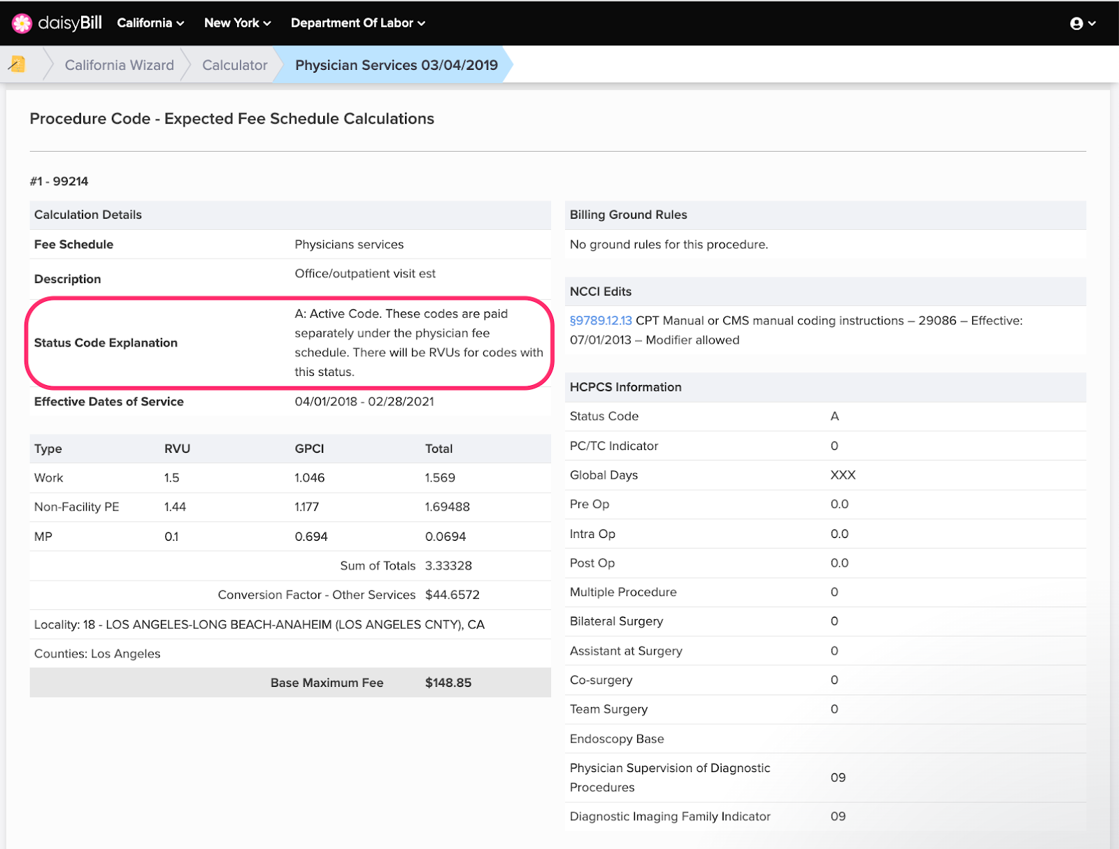 Physicians Services Detailed Explanation Explained daisyBill
