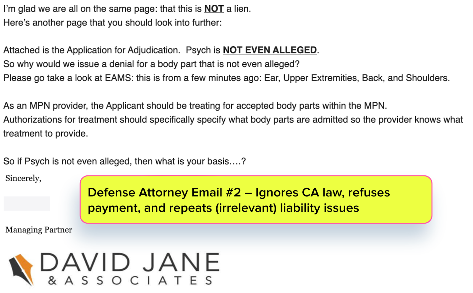 CorVel Adjuster & Attorney Ignore CA Law (Part 2) | daisyBill